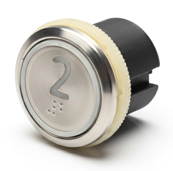 Anigmo touchless buttons for elevators, round, model  AL-32D