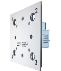 4-Way Touchless Button SM-04A<br>including White Glass 4-Way Switch plate (cross) PG001-Q1