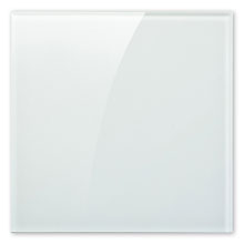 White Glass Switch plate