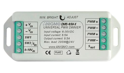 Universal 8.5A LED dimmer 12/24VDC